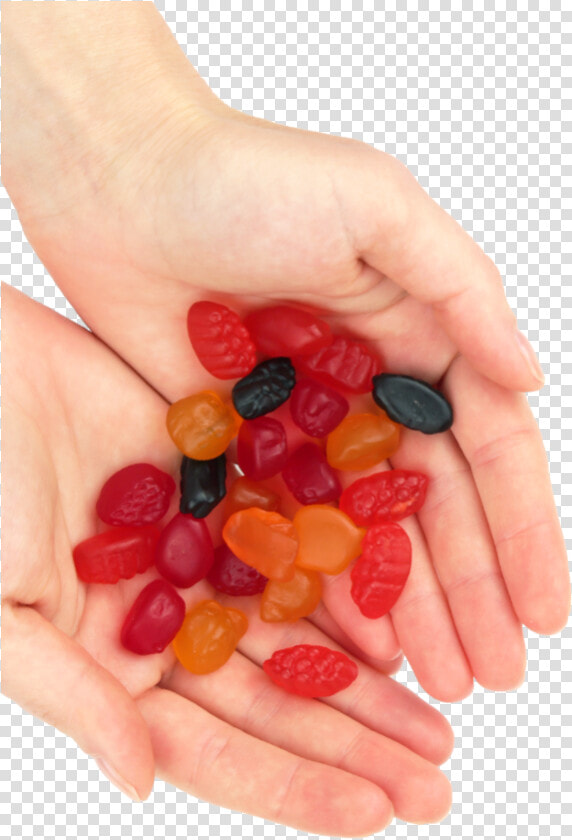 Jelly Candies Png   Fruit Snack In Hand  Transparent PngTransparent PNG