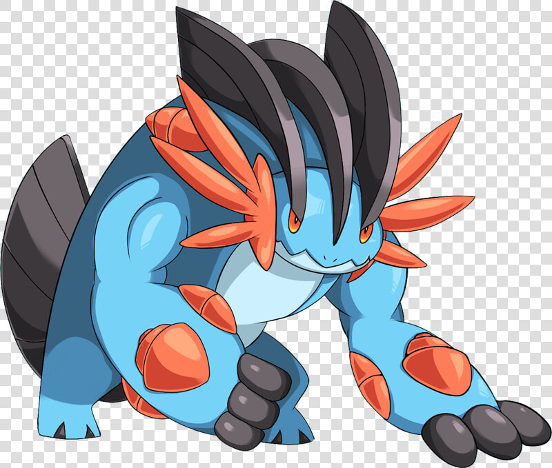 Pokemon Shiny Mega Swampert Is A Fictional Character   Pokemon Shiny Mega Swampert  HD Png DownloadTransparent PNG