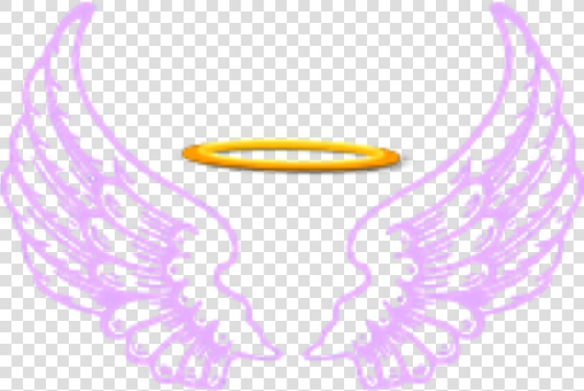 Ftestickers Fantasyart Angel Wings Halo Purple  HD Png DownloadTransparent PNG