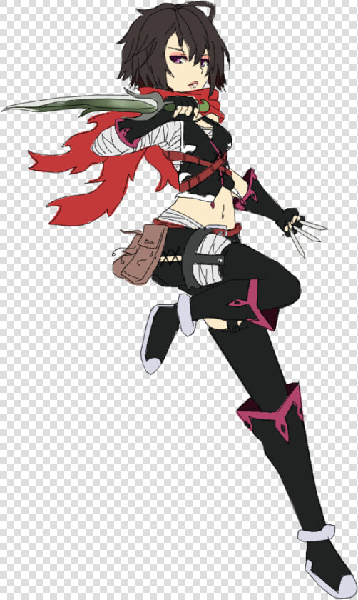 Anime Girl Ninja Assassin   Png Download   Ninja Assassin Anime Girl  Transparent PngTransparent PNG