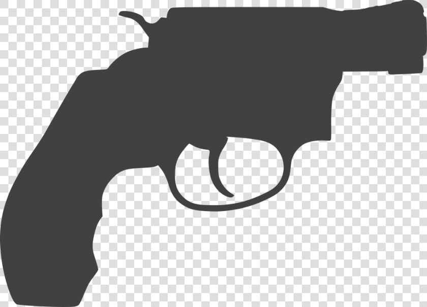 Revolver Silhouette Firearm Pistol Gun   Revolver Pistol Silhouette  HD Png DownloadTransparent PNG