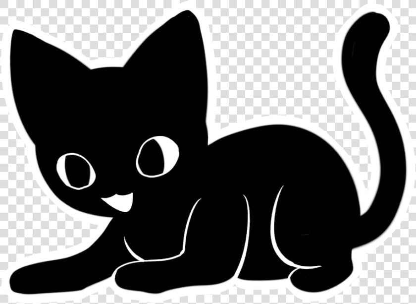 Black Cat Sticker By Himeheishi Black Cat Sticker By   Cat Stickers Transparent Background  HD Png DownloadTransparent PNG