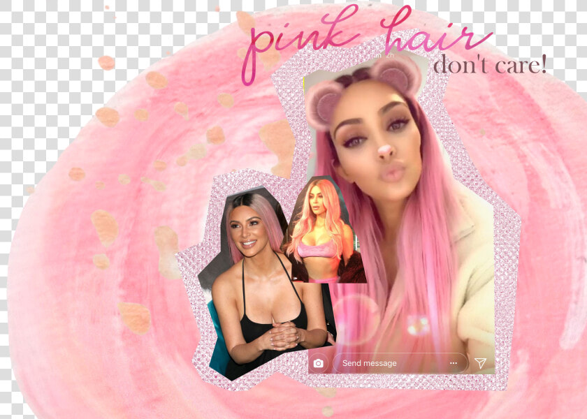 How You Can Be Self expressive Like Kim Kardashian   Tintes De Cabello Rosa  HD Png DownloadTransparent PNG