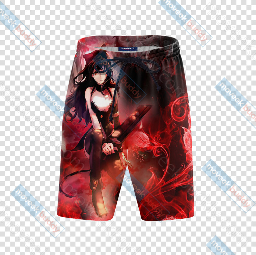 Rwby Blake Belladonna New Beach Shorts   Board Short  HD Png DownloadTransparent PNG