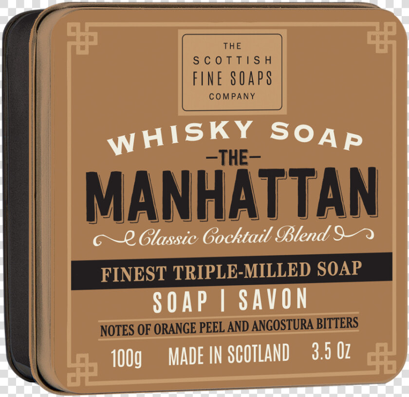 Scottish Fine Soaps Manhattan Soap Tin   Illustration  HD Png DownloadTransparent PNG