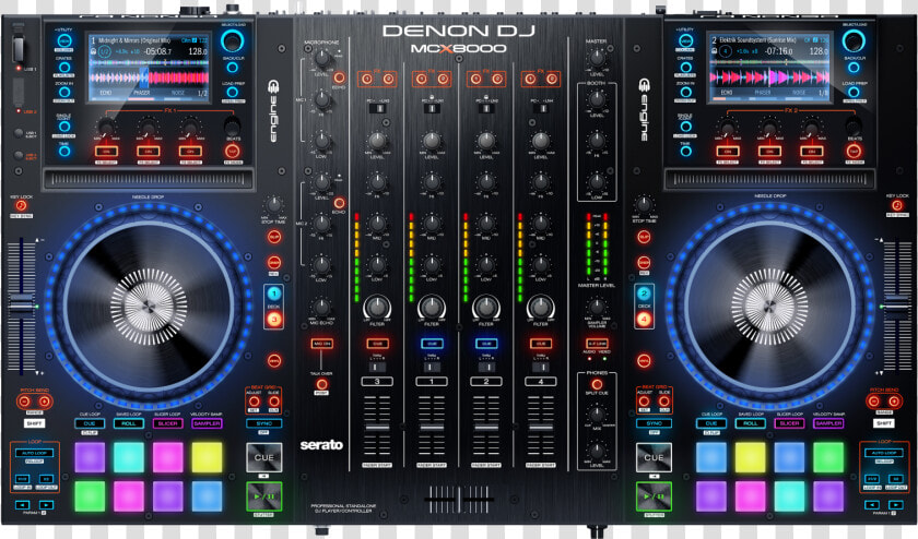 Denondj Mcx8000 Main   Denon Dj Controller  HD Png DownloadTransparent PNG