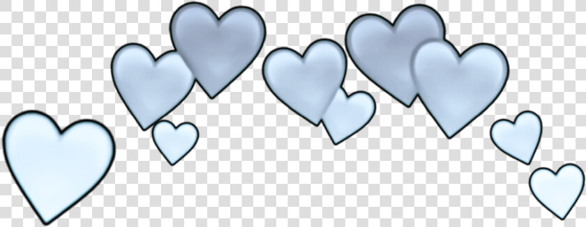  effects  blue  heartcrown  sticker  hearts  crown   Heart  HD Png DownloadTransparent PNG