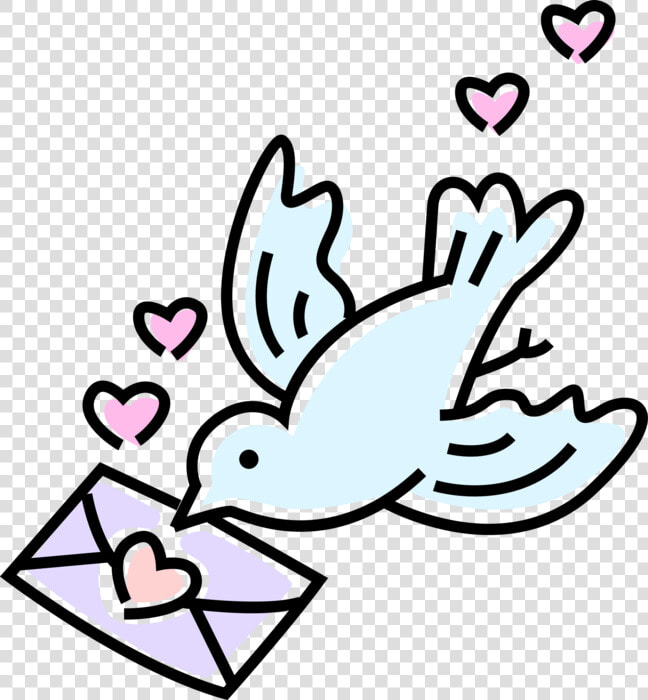 Transparent Letter Clipart   Bird With Love Letter  HD Png DownloadTransparent PNG