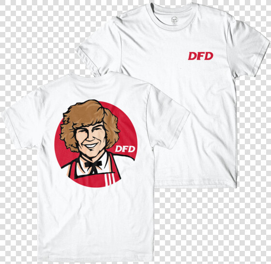 Dfd White Tee   Danny Duncan Kfc Shirt  HD Png DownloadTransparent PNG