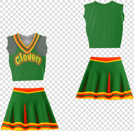 East Compton Clovers Cheerleader Uniform Bring It On   Clovers Cheer Costume  HD Png DownloadTransparent PNG