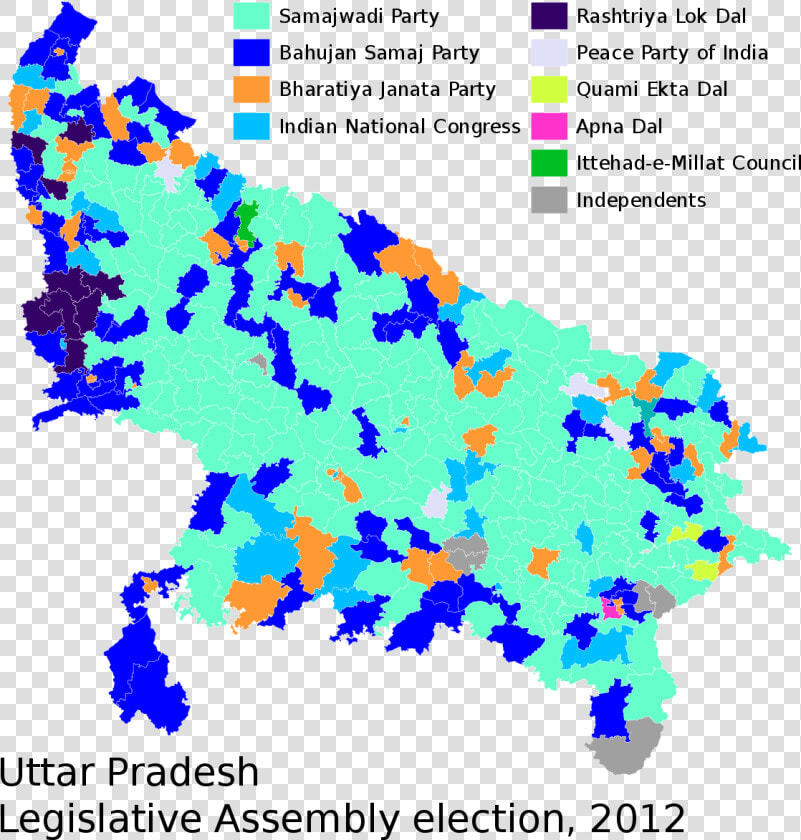 2012 Uttar Pradesh Election Results  HD Png DownloadTransparent PNG