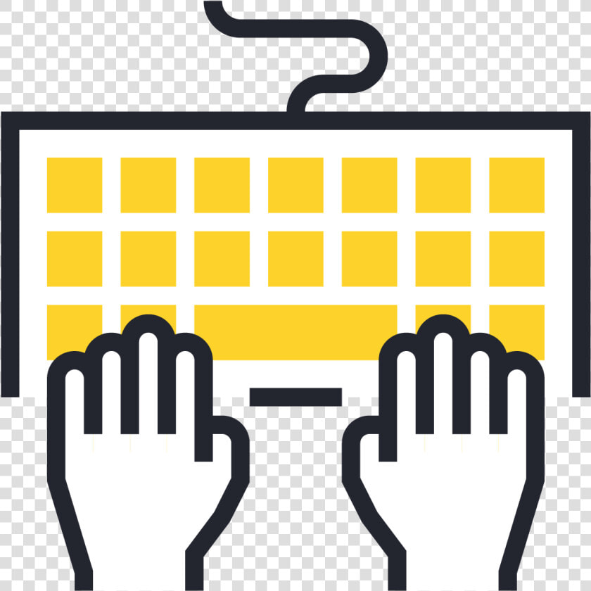 Transparent Submit Png   Hands On Keyboard Icon  Png DownloadTransparent PNG