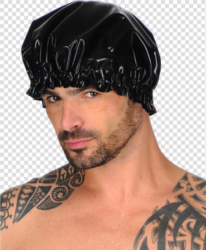 Shower Cap   Man With Shower Cap  HD Png DownloadTransparent PNG