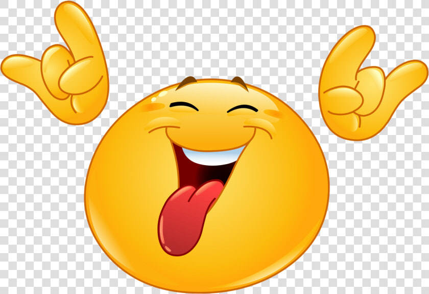 Exercising Clipart Emoticon   Rock On Smiley  HD Png DownloadTransparent PNG