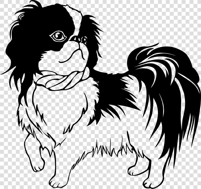 Transparent Dog Clipart Black And White   Shih Tzu Svg Free  HD Png DownloadTransparent PNG