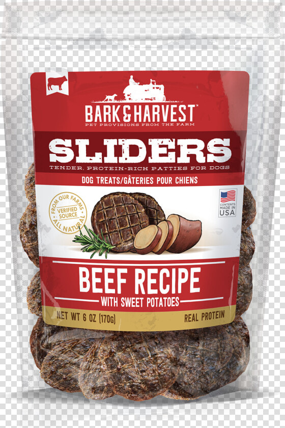 Bark And Harvest Beef Recipe Sliders 6 Oz Bag   Hamburger  HD Png DownloadTransparent PNG