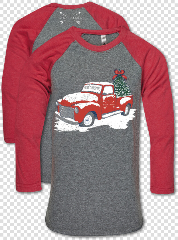 Lh Merry Christmas Truck Bb Tee   Antique Car  HD Png DownloadTransparent PNG