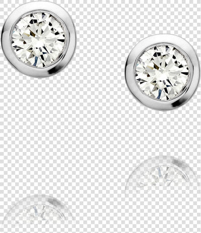 3053 Diamond Solitaire Earrings   Solitaire Diamond Earrings Designs  HD Png DownloadTransparent PNG