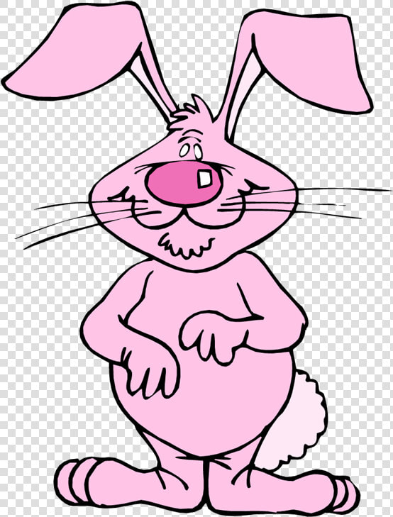 Pink Bunny Ears Clipart   Cartoon Rabbit Face Pink  HD Png DownloadTransparent PNG