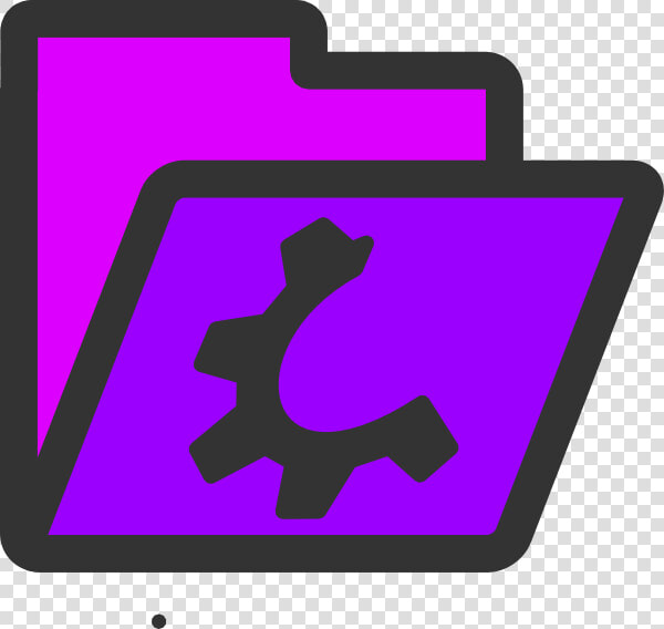 Open Violet Folder Svg Clip Arts   Icon Folder Cute Purple  HD Png DownloadTransparent PNG