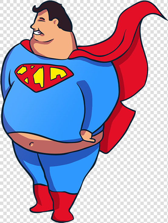 November Clipart Turkey Fat   Fat Superman Cartoon Png  Transparent PngTransparent PNG