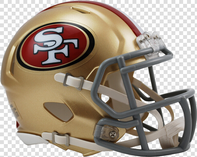 San Francisco 49ers Speed Mini Helmet   49ers Helmet  HD Png DownloadTransparent PNG