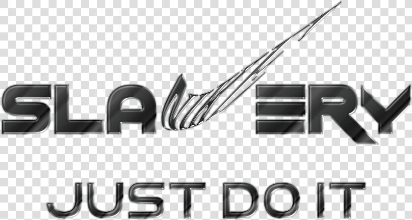 Nike Logo Clipart Black And White   Slavery Just Do It Logo  HD Png DownloadTransparent PNG