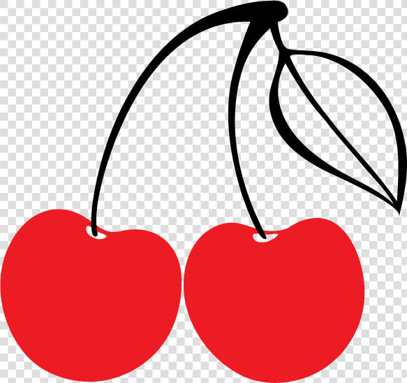 Transparent Cherry Pie Clipart   Cherry Black And White  HD Png DownloadTransparent PNG