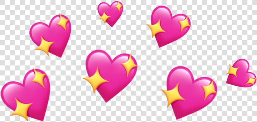  hearts  emoji  png  meme  cute  aesthetic  love  sparkles   Heart Emoji Meme Png  Transparent PngTransparent PNG