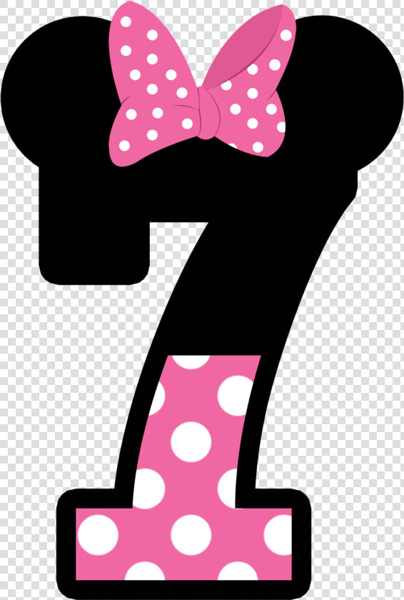 Numeros A Lo En   Minnie Mouse Number 7  HD Png DownloadTransparent PNG