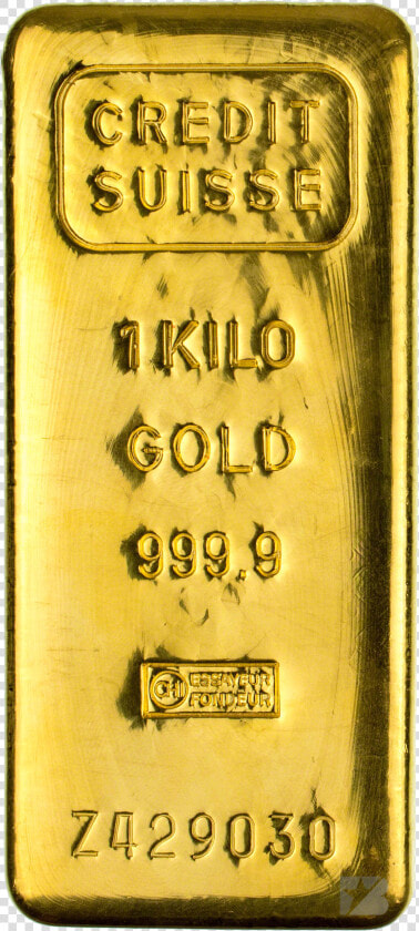 1kg Credit Suisse Gold Bar  HD Png DownloadTransparent PNG