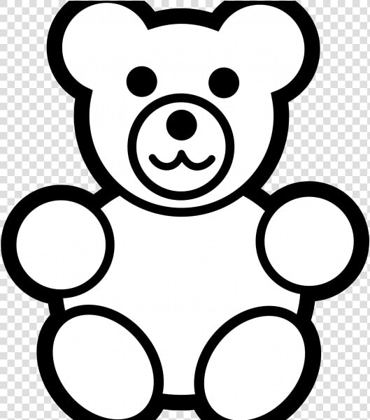 Line Drawing Teddy Bear   Clip Art Gummy Bear  HD Png DownloadTransparent PNG