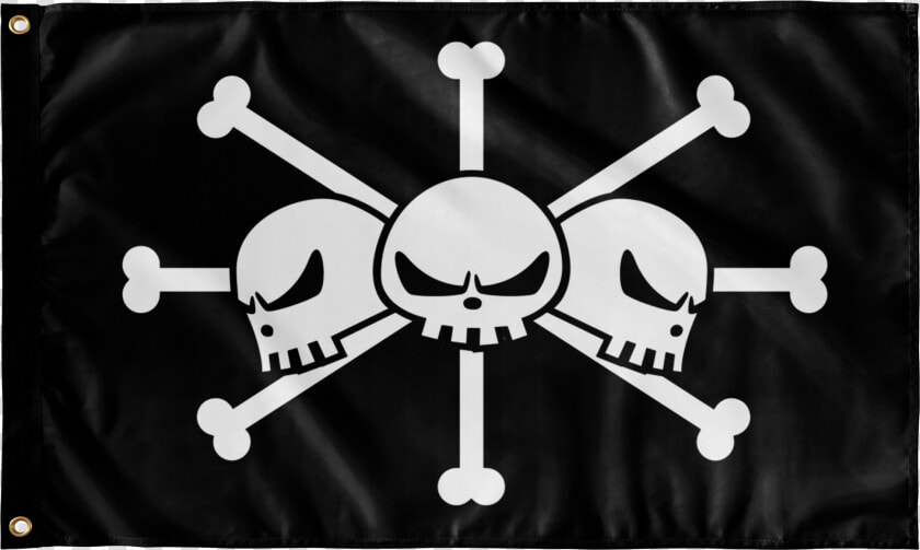 Flags Wall Flag   Blackbeard One Piece Jolly Roger  HD Png DownloadTransparent PNG