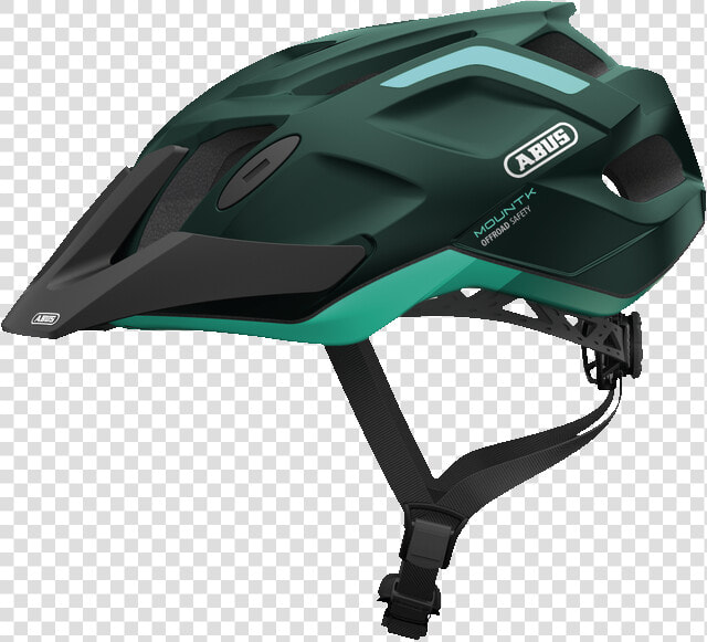 Mountk Smaragd Green Side View   Abus Mtb Helmet  HD Png DownloadTransparent PNG