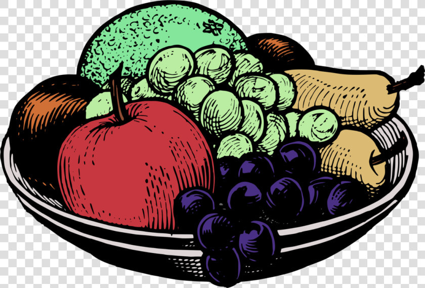 Plant food fruit   Black And White Fruit Bowl  HD Png DownloadTransparent PNG