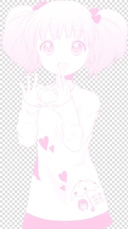 Cute Transparent Tumblr Soft Pink Anime Png Cute Transparent   Aesthetic Kawaii Anime Girl Transparent  Png DownloadTransparent PNG