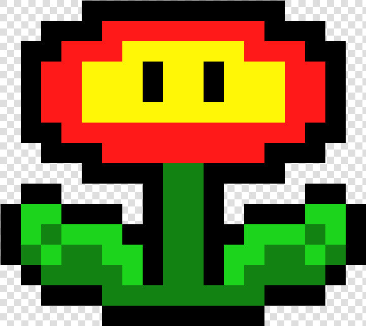 Super Mario Bros   Mario Fire Flower Pixel Art  HD Png DownloadTransparent PNG