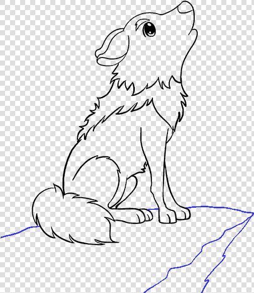 How To Draw Cartoon Wolf   Make A Cartoon Wolf Drawing  HD Png DownloadTransparent PNG