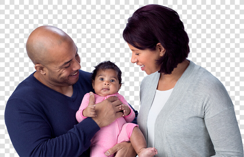 Image Of A Mother And Father With Their Baby   Baby  HD Png DownloadTransparent PNG