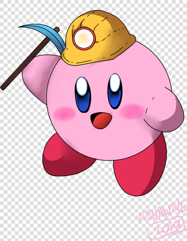 Miner Kirby   Cartoon  HD Png DownloadTransparent PNG