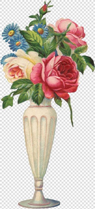  vase  vintage  rose   Public Domain Vintage Flower  HD Png DownloadTransparent PNG