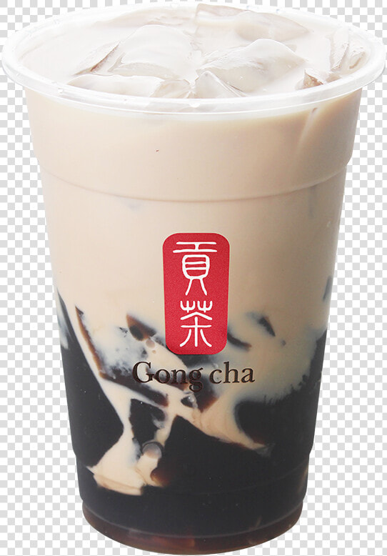 Milk Tea With Grass Jelly   Gong Cha Title With Transparent Bg  HD Png DownloadTransparent PNG