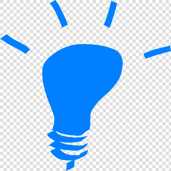 Blue Light Bulb Clip   Light Bulb Clip Art  HD Png DownloadTransparent PNG