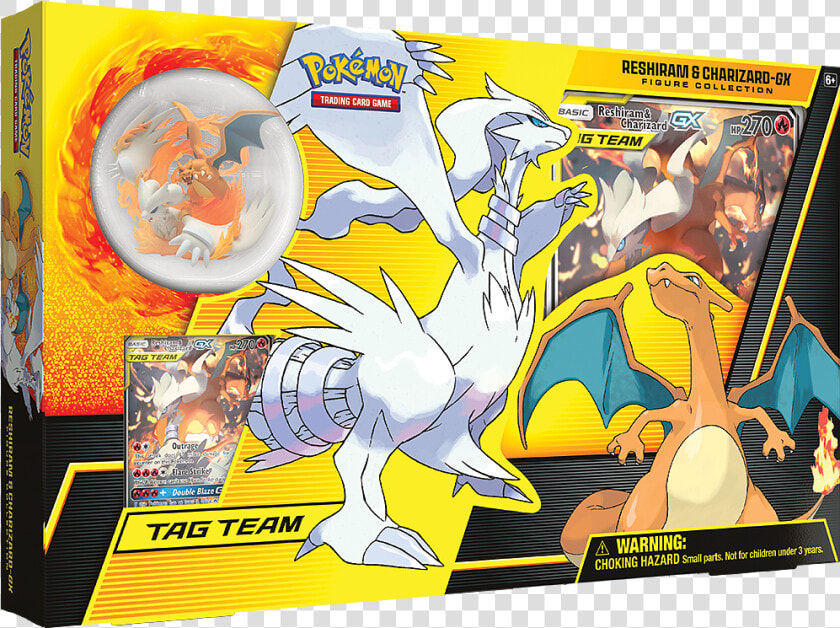 Reshiram And Charizard Gx Box  HD Png DownloadTransparent PNG