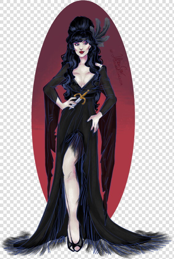 20′s Elvira On Her Way To Slay please Do Not Alter   Elvira Art  HD Png DownloadTransparent PNG