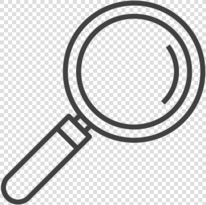 Transparent Magnifying Glass Png   Magnifying Glass Clipart Black And White  Png DownloadTransparent PNG