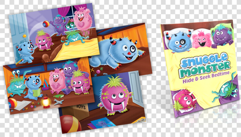 Snuggle Monster Children S Sleepytime Book And Plush   Snuggle Monster Book  HD Png DownloadTransparent PNG