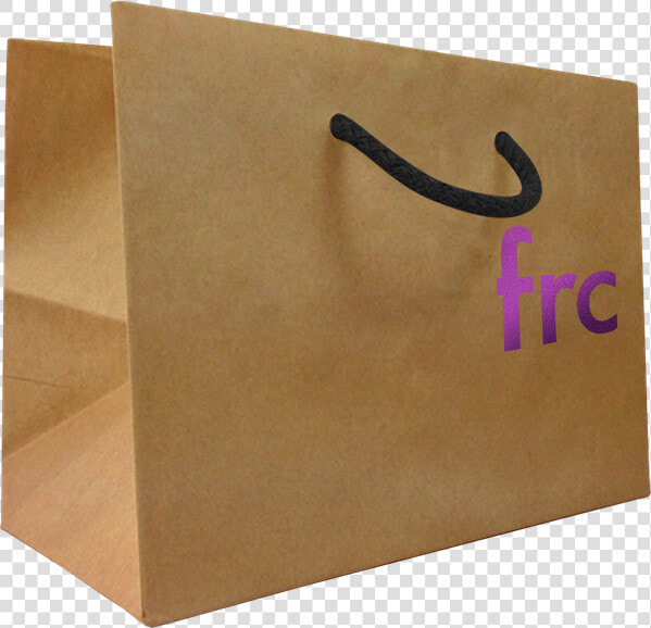 Hot Foil Printed Eco Unlaminated Brown Rope Handle   Paper Bag  HD Png DownloadTransparent PNG