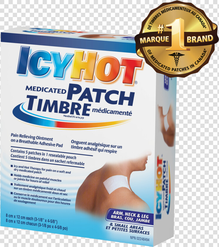 Icy Hot Medicated Back Patches   Png Download   Icy Hot Pack  Transparent PngTransparent PNG