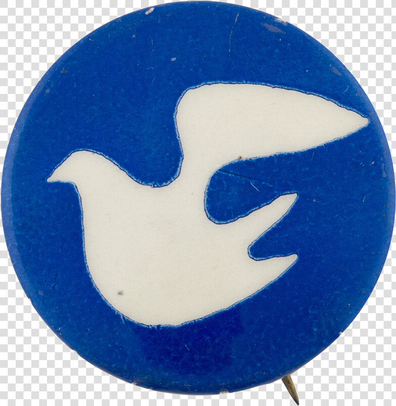 Peace Dove Dark Blue Cause Button Museum   Crescent  HD Png DownloadTransparent PNG